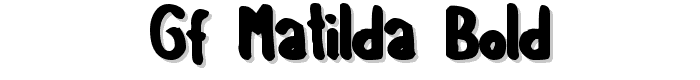 GF Matilda bold font